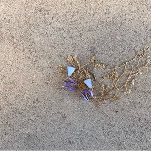 Vintage , Swirl Chandelier Clip On Earrings